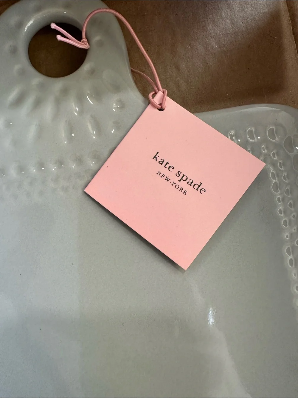 Kate Spade Willow Drive Gray Serving or Charcuterie Board New With Box/Tags